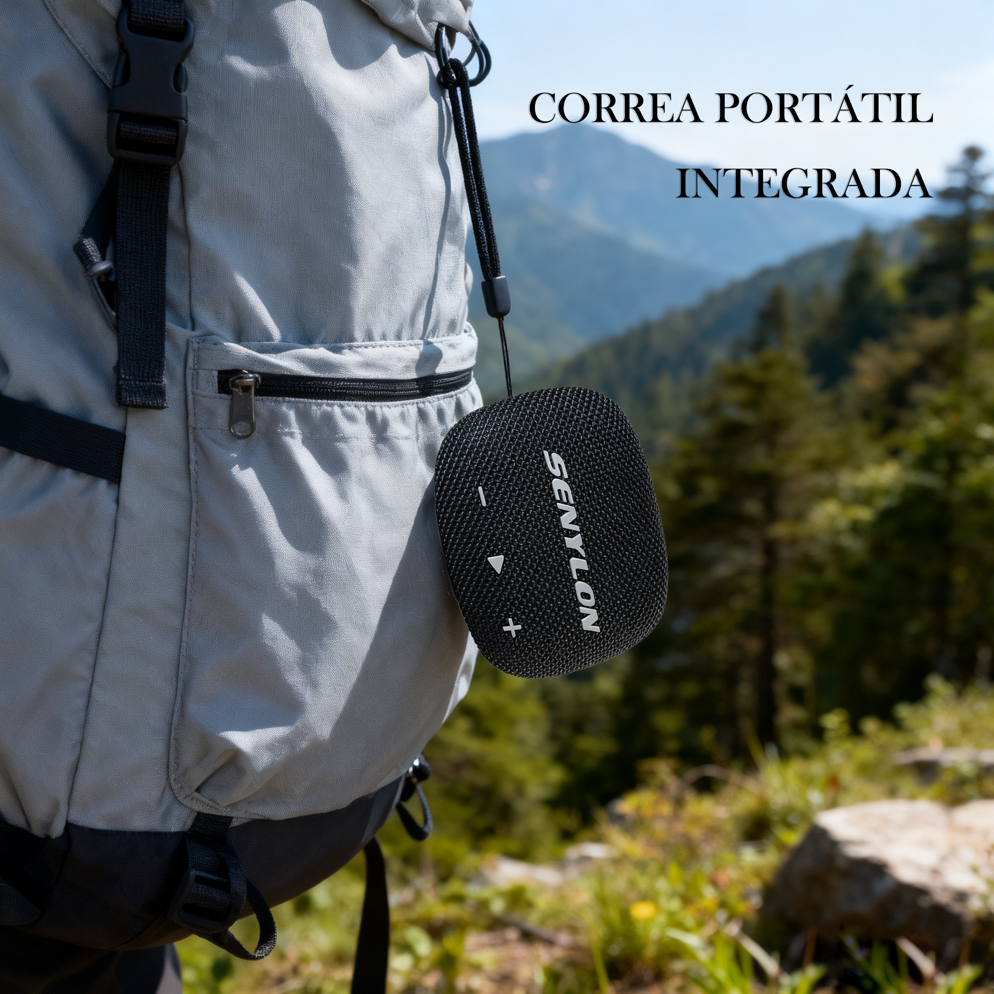 Altavoz Bluetooth Subwoofer Portátil en México | Negro, Compatible con USB/TF/AUX | Sonido potente y portátil