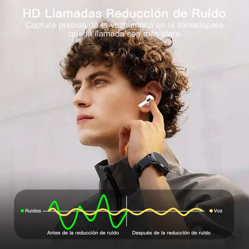 Auriculares Bluetooth Oferta Limitada | 50% Descuento Mayorista | Cancelación de Ruido | Regalo Navidad